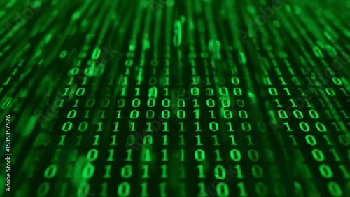 High-Resolution Abstract Binary Code Texture 4K.