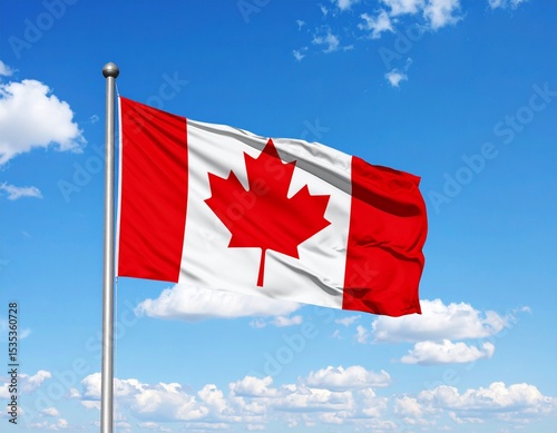 Canadian flag of Canada AI generated