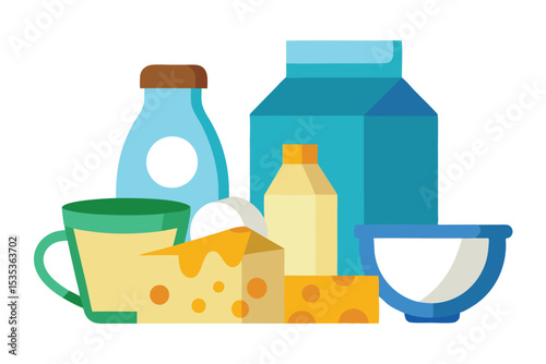 Dairy Products Milk, Cheese, and Eggs - A Delicious and Nutritious Collection