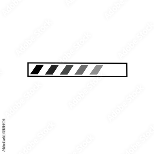 Loading download bars, time direct load stripes and circles. Internet files downloading progress bar. Interface computer web page decent vector elements