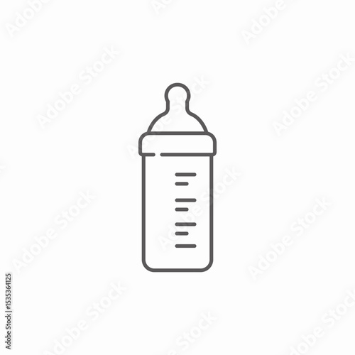 baby bottle icon sign vector