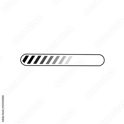 Loading download bars, time direct load stripes and circles. Internet files downloading progress bar. Interface computer web page decent vector elements