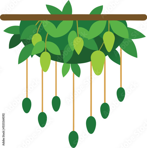 vector illustration of an olive tree