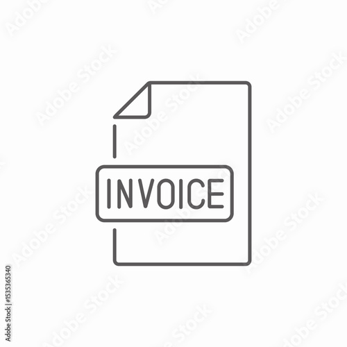 invoice sheet icon sign vector