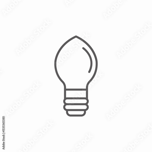 lamp light bulb icon sign vector