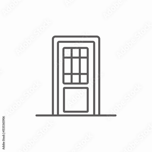 pet door icon sign vector