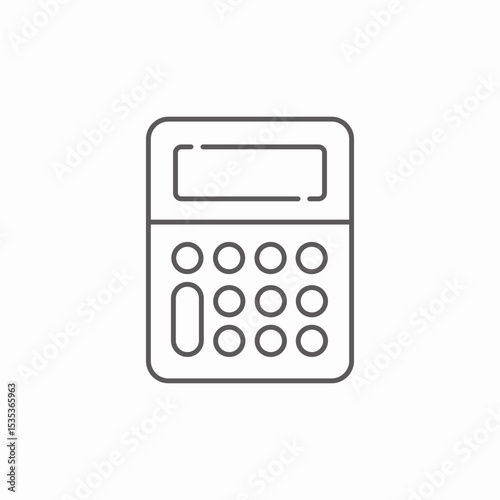 pocket calculator icon sign vector