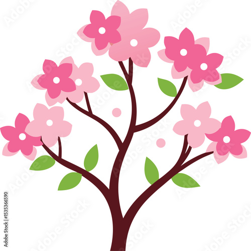 tree with pink flowers