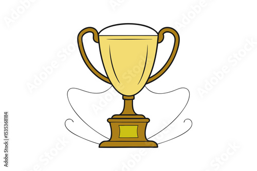 Minimalist Cup Award Sketch Art
