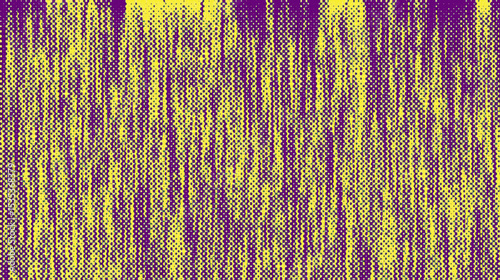 Abstract yellow and purple halftone pattern