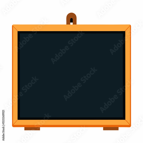 Blackboard Vector Illustration | Generative AI & Linocut Silhouette Design