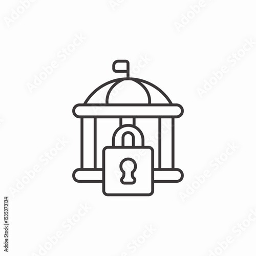 closed to public icon sign vector