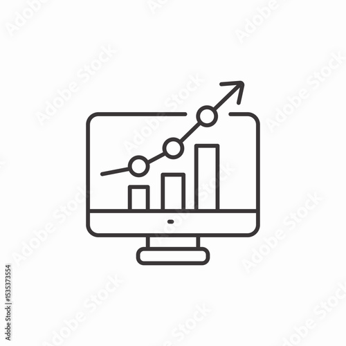 expansion data bar icon sign vector