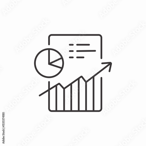 market share icon sign vector