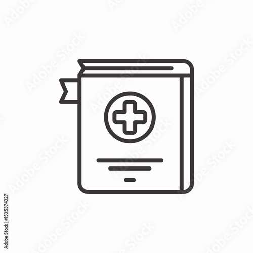medical report icon sign vector