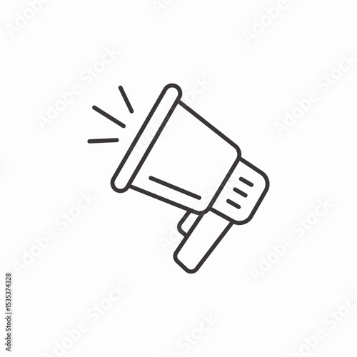 megaphone speaker icon sign vector