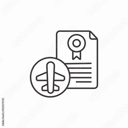 travel insurance icon sign vector