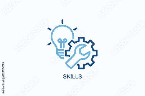 Skills Icon Or Logo Isolated Vector Illustration