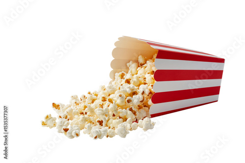 A stylish popcorn maker with a retro design and clear viewing window, positioned prominently on a transparent background to showcase its fun and functional features photo