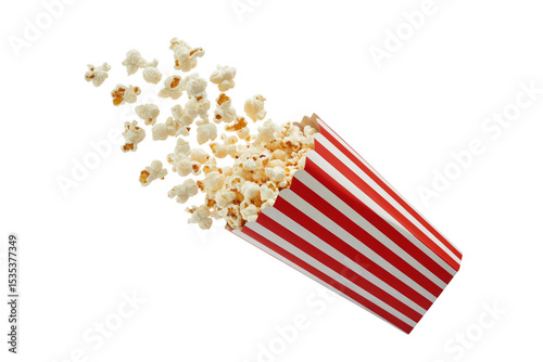 A stylish popcorn maker with a retro design and clear viewing window, positioned prominently on a transparent background to showcase its fun and functional features photo