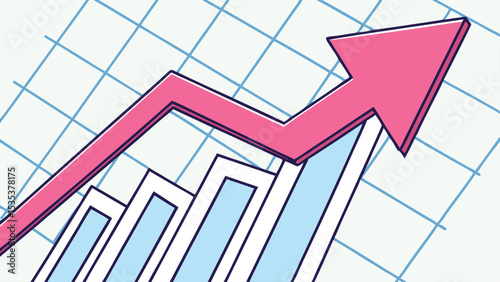 Informative chart with data visualization and statistical graph