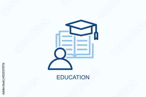 Education Icon Or Logo Isolated Vector Illustration