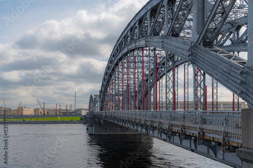 Bolsheokhtinsky bridge in St Petersburg