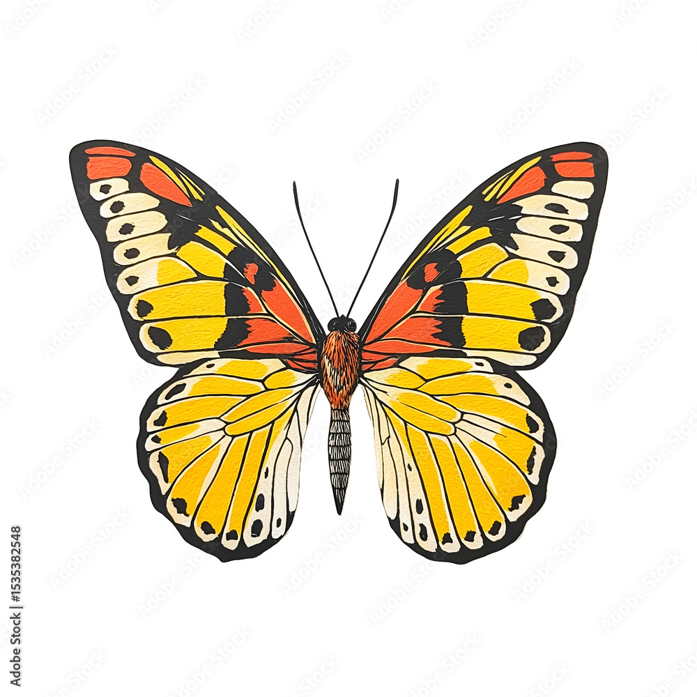 Obraz premium Beautiful jezebel butterfly detail