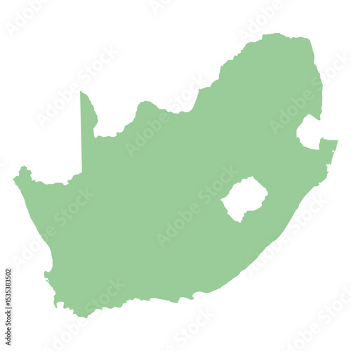 map of South Africa land
