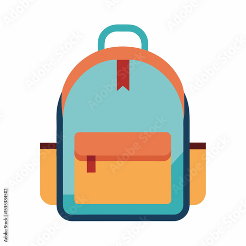 Backpack Vector Illustration | Generative AI & Linocut Silhouette Design