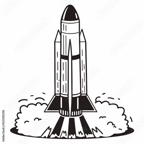 space rocket vector