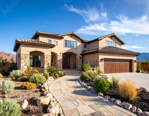 Modern home with landscaping (1)