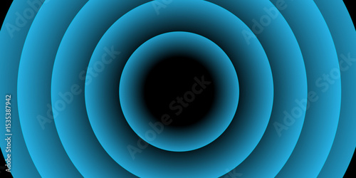 Minimal abstract circles vector gradient. Modern abstract light blue neon bubble background. Abstract background with blue circles design. Modern abstract light blue neon bubble background. 