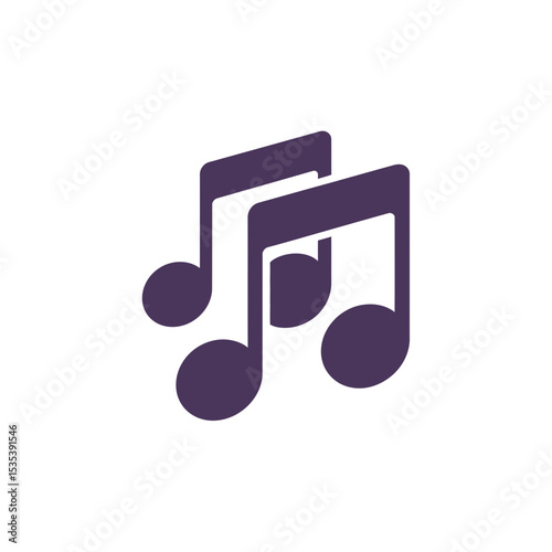 music notes solid icon Quaver, Crotchet, and Semibreve Symbols, Sharp, Flat, Natural Accents on Musical Staff with Clef, Harmony, and Rhythm Elements – Vector Sound Wave, Audio, and Score Design