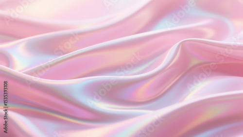 Pink iridescent fabric with a smooth, elegant drape