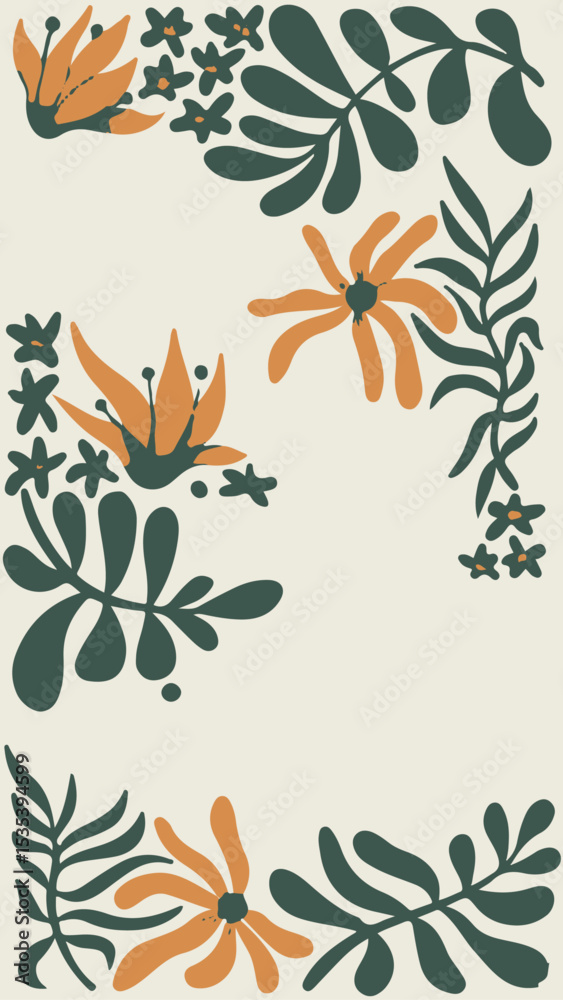 Fototapeta premium estampa flores