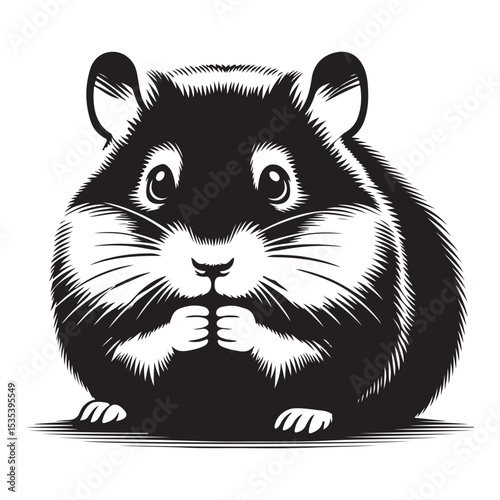 vector illustration of cartoon cat