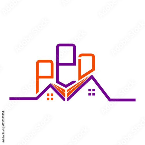 PPD Real State logo design, PPD simple and modern logo. PPD luxurious alphabet design