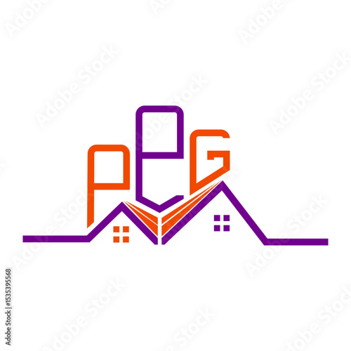 PPG Real State logo design, PPG simple and modern logo. PPG luxurious alphabet design