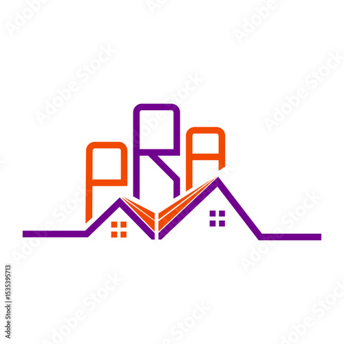 PRA Real State logo design, PRA simple and modern logo. PRA luxurious alphabet design