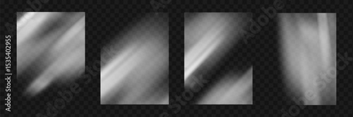 Crystal prism light flare background,transparent rainbow overlay with diamond neon glare effect and iridescent blur.