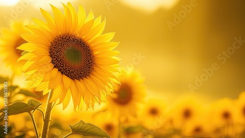 Majestic Sunflower in a Sunny Field