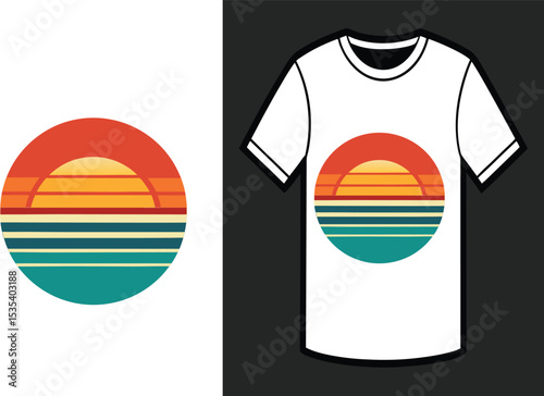  new retro stipe t-shirt design 