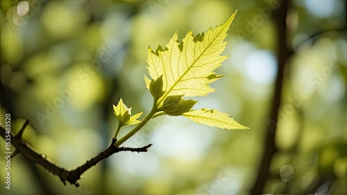 New Growth on a Hobart Sycamore Maple Tree
