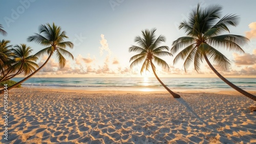 Oceanfront View -  Tranquil Beach Background