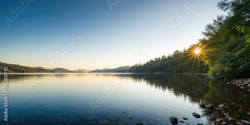 Peaceful Lakeside Dawn