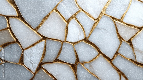 Detailed close-up view of a decorative mosaic tile surface.