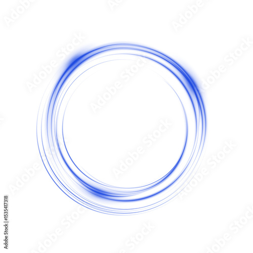 Astractive Blue Swirls on a Transparent Background Perfect for Creative and Artistic Design Projects