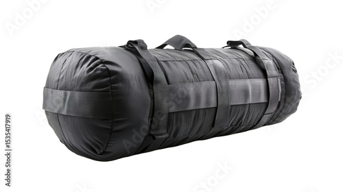 Crossfit sandbag with modular filling, Transparent background, PNG file