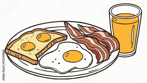vector illustration of a set of food icons